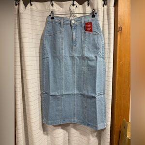 Levi's Light Blue Denim Pencil Skirt